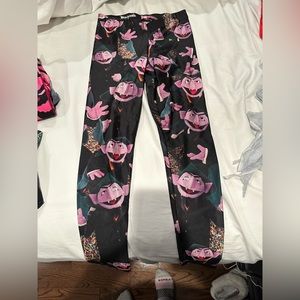 Blackmilk leggings the count Sesame Street